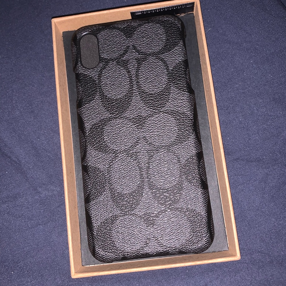 Authentic Coach Black IPhone XS Max Phone Case
